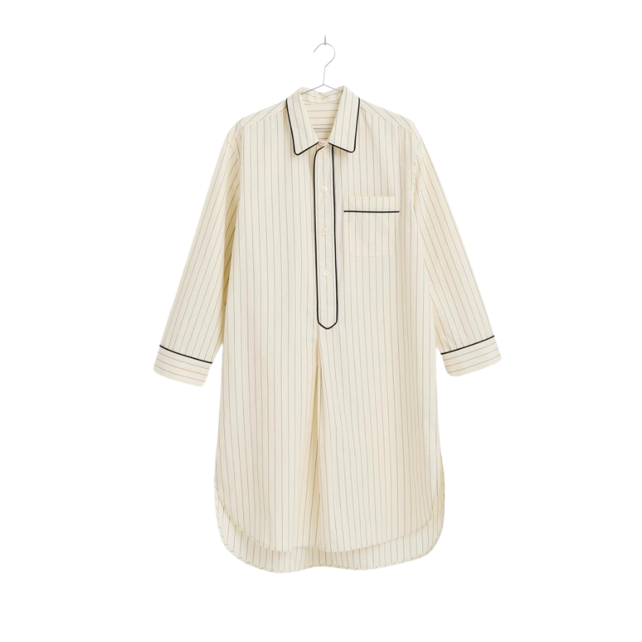 Fineline Long natkjole - Ivory